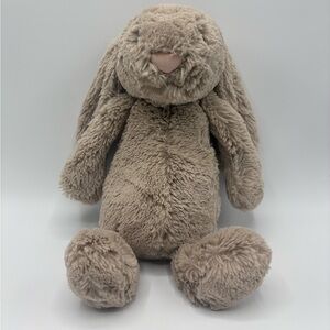 Jellycat London Beige Bashful Bunny 12" Stuffed Plush Rabbit